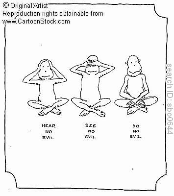 Hear No Evil, See No Evil, Speak No Evil Hear No Evil, See No Evil, Speak No Evil